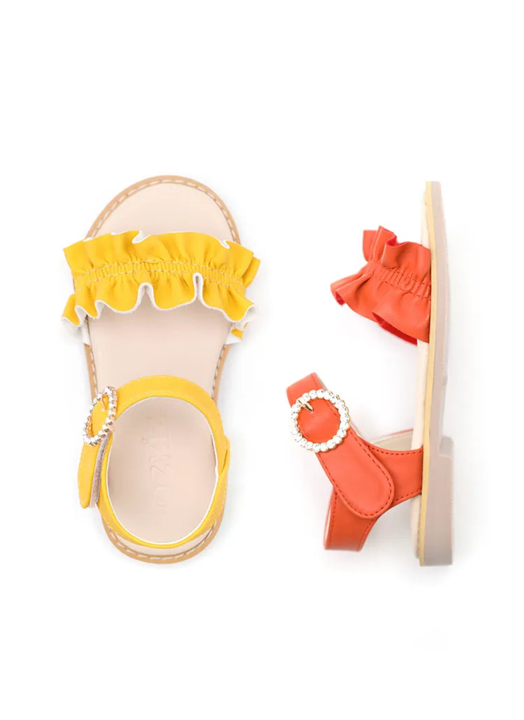 フリルカラーストラップサンダル | 詳細画像1