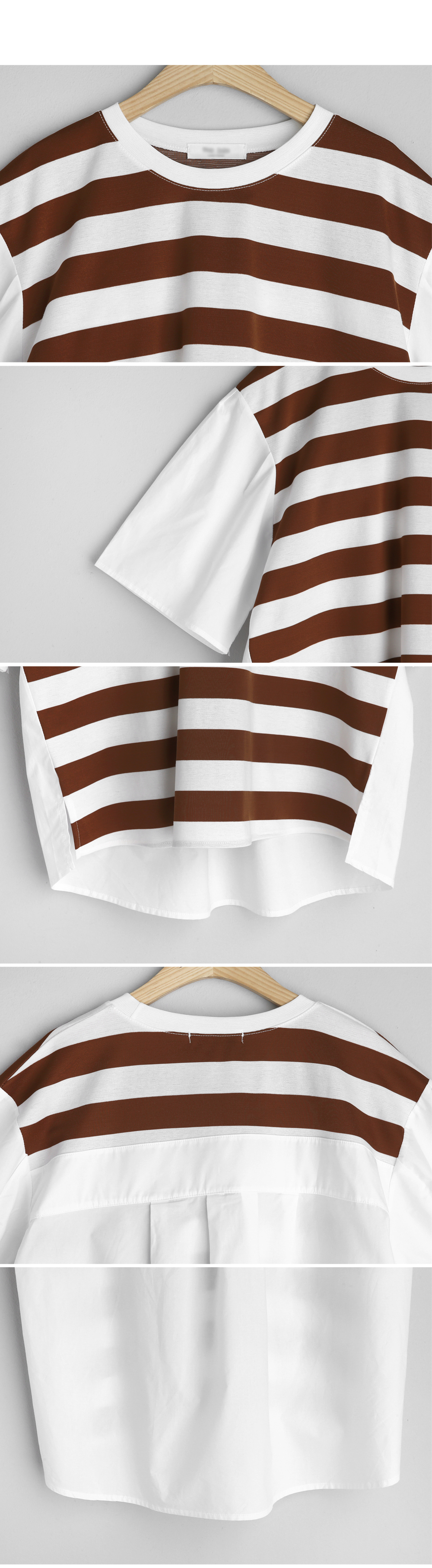 コントラストボーダーTシャツ・全2色 | DHOLIC | 詳細画像8