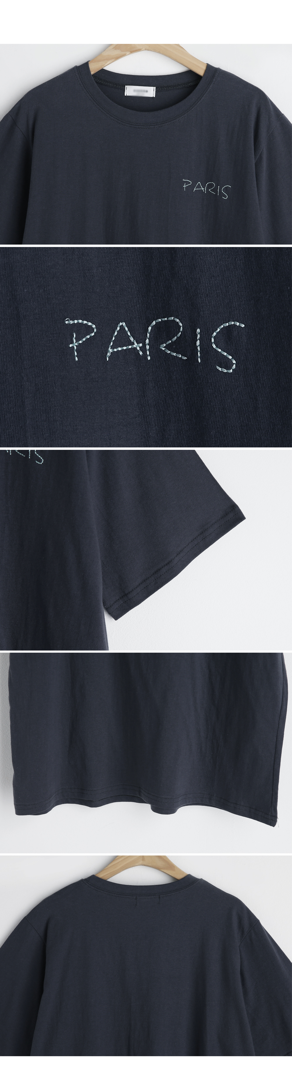 PARIS刺繍Tシャツ・全5色 | DHOLIC | 詳細画像10