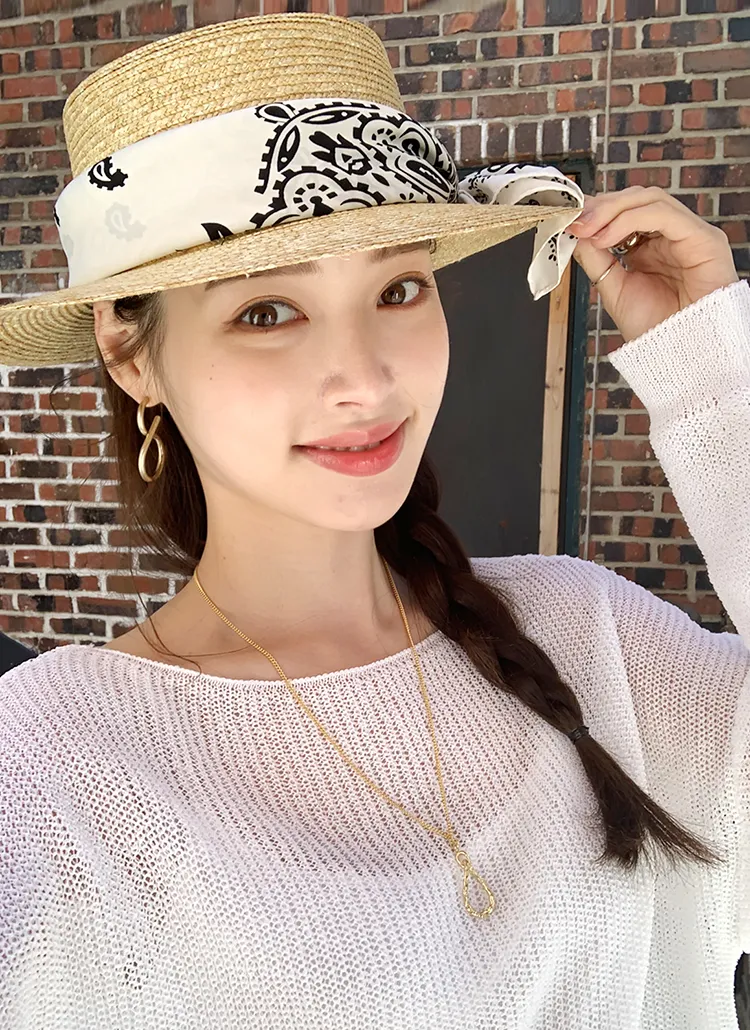 リボン付ラフィアハット・全6色 | DHOLIC PLUS | 詳細画像1