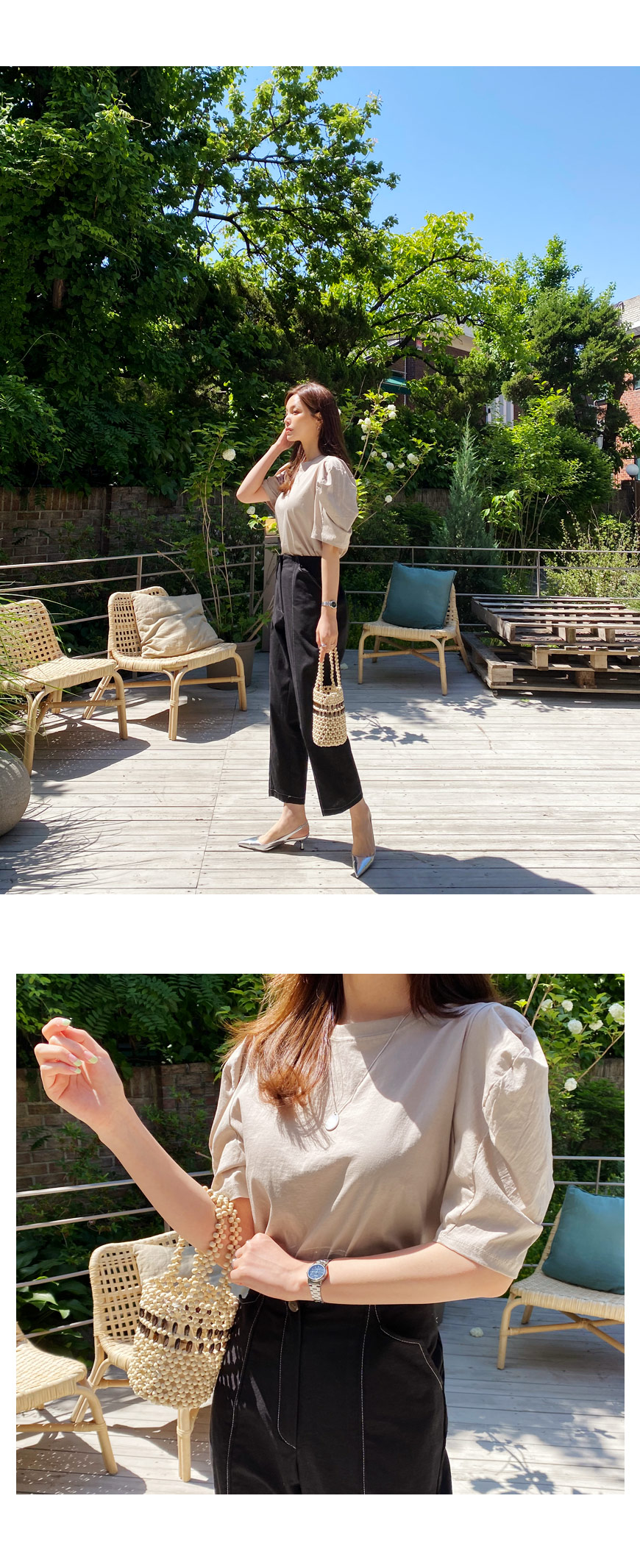 リネン混ステッチパンツ・全2色 | DHOLIC PLUS | 詳細画像6