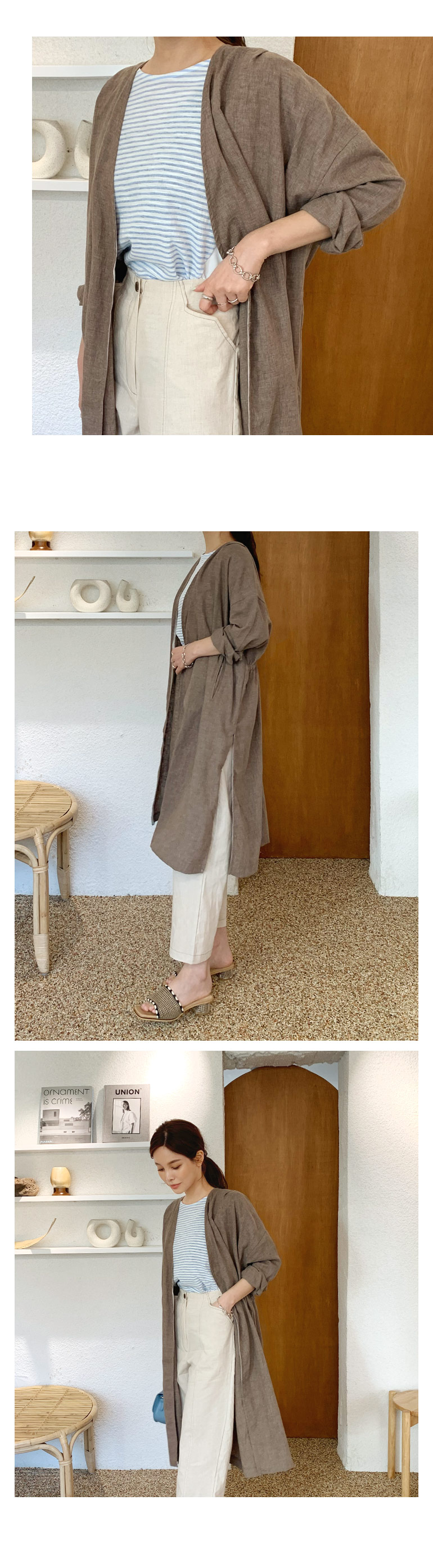 リネン混ステッチパンツ・全2色 | DHOLIC PLUS | 詳細画像7
