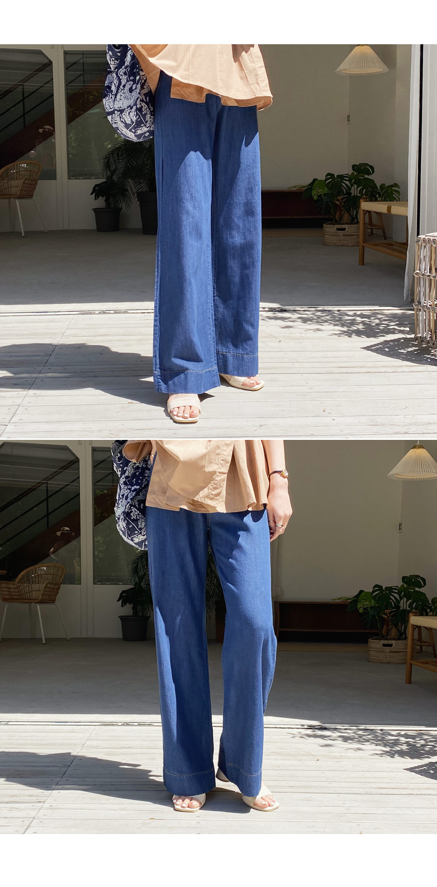 ワイドロングデニムパンツ・全1色 | DHOLIC PLUS | 詳細画像2