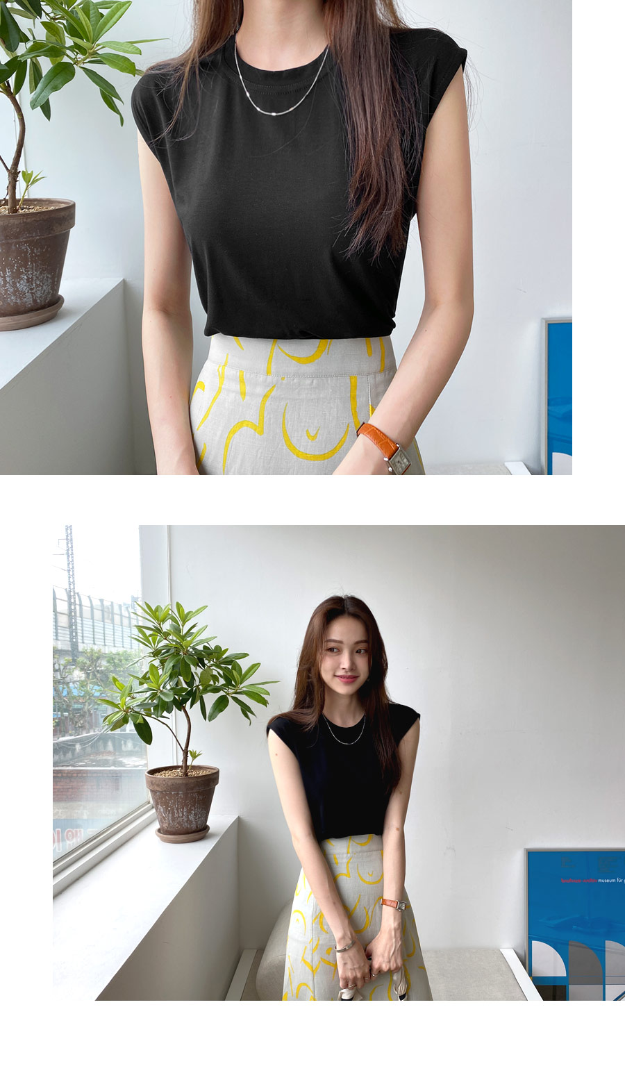 スリットフレンチスリーブTシャツ・全6色 | DHOLIC PLUS | 詳細画像3