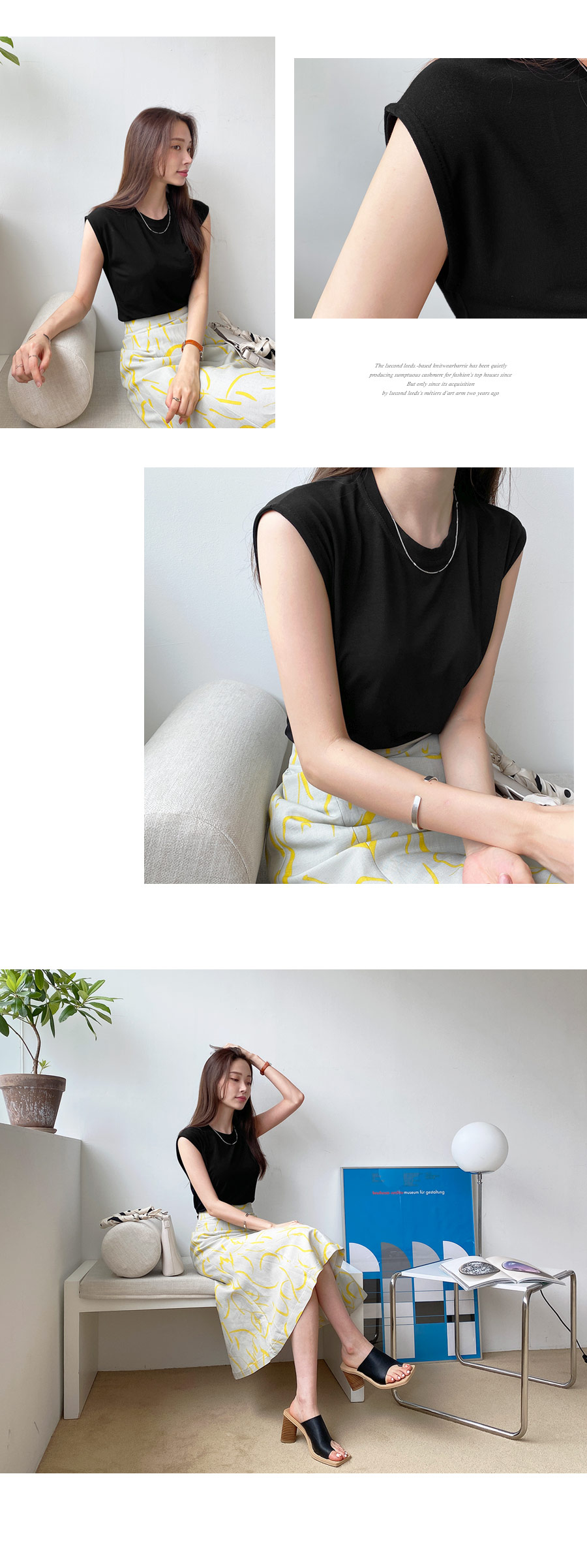 スリットフレンチスリーブTシャツ・全6色 | DHOLIC PLUS | 詳細画像7