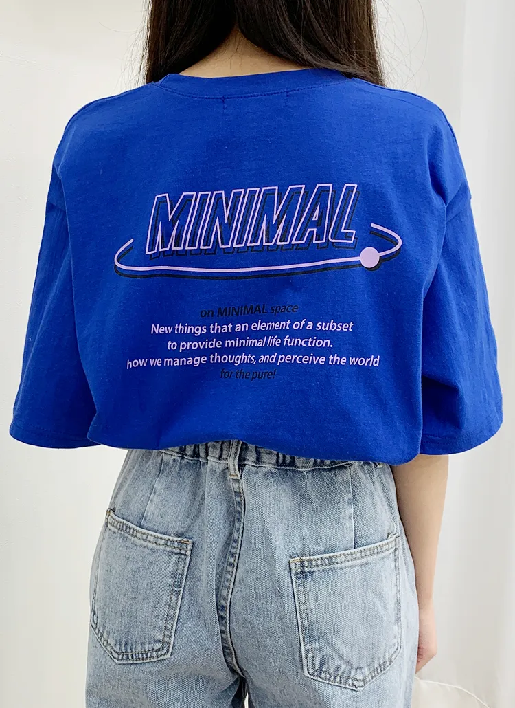 MinimalプリントTシャツ | bullang girls | 詳細画像1