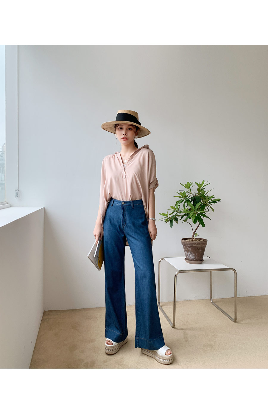 カラーボタンブラウス・全3色 | DHOLIC PLUS | 詳細画像2