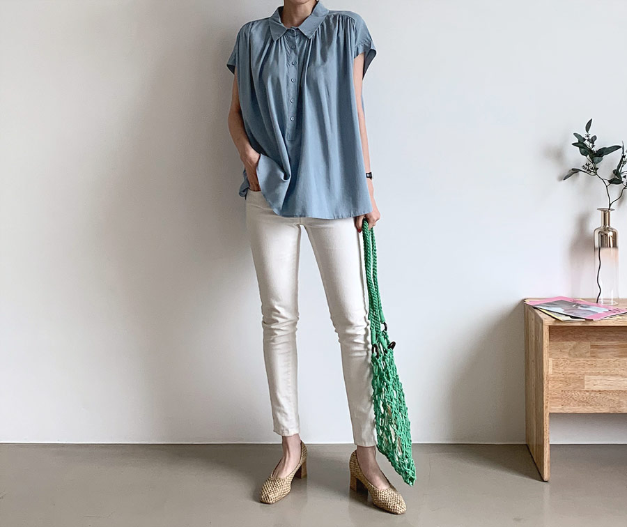 カラーボタンブラウス・全3色 | DHOLIC PLUS | 詳細画像13