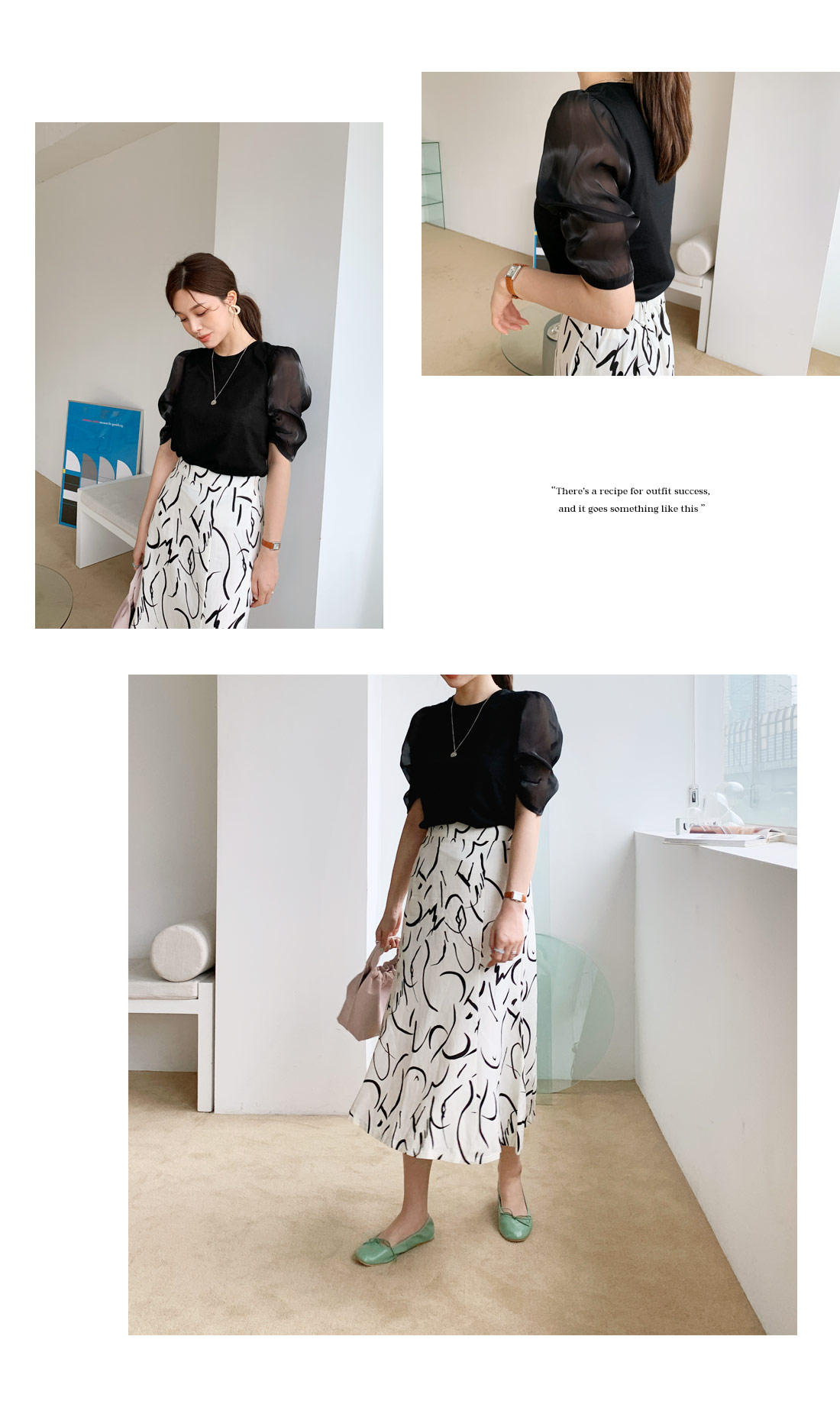 サテンパフTシャツ・全3色 | DHOLIC PLUS | 詳細画像6