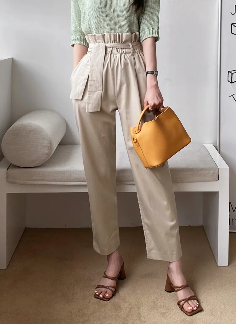 ストラップ付イージーパンツ・全2色 | DHOLIC PLUS | 詳細画像1