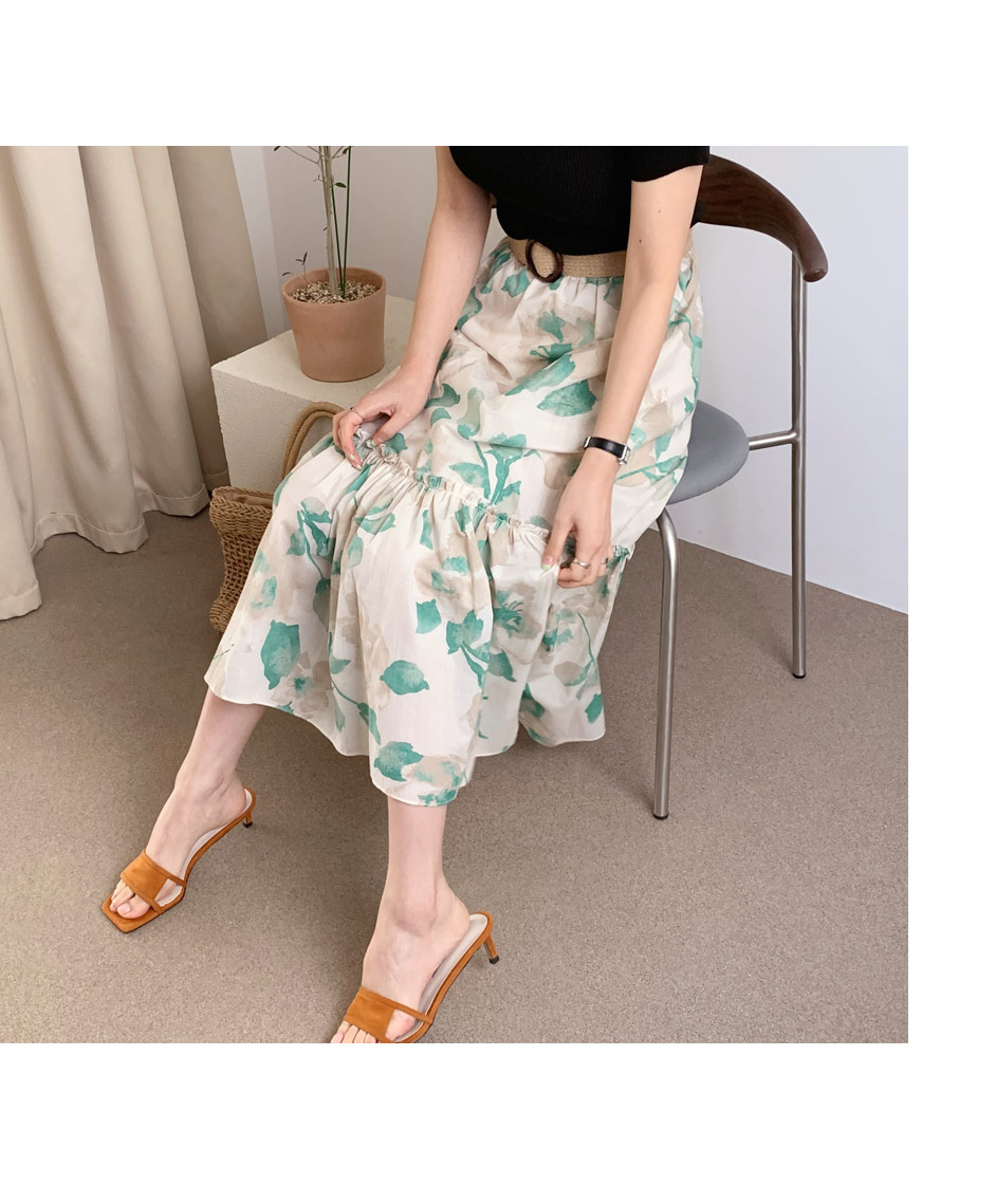 フリルフローラルスカート・全2色 | DHOLIC PLUS | 詳細画像8