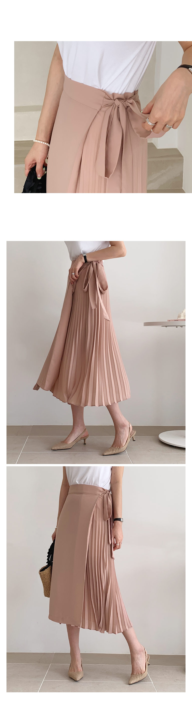 プリーツラップスカート・全2色 | DHOLIC PLUS | 詳細画像5