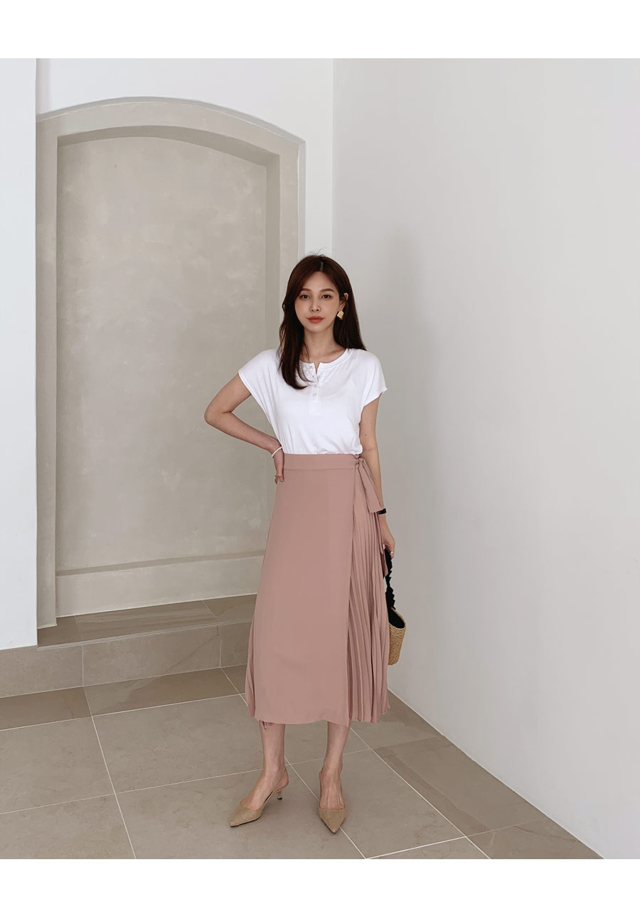 プリーツラップスカート・全2色 | DHOLIC PLUS | 詳細画像6