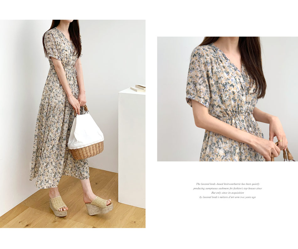 ドロスト花柄ワンピース・全2色 | DHOLIC PLUS | 詳細画像7