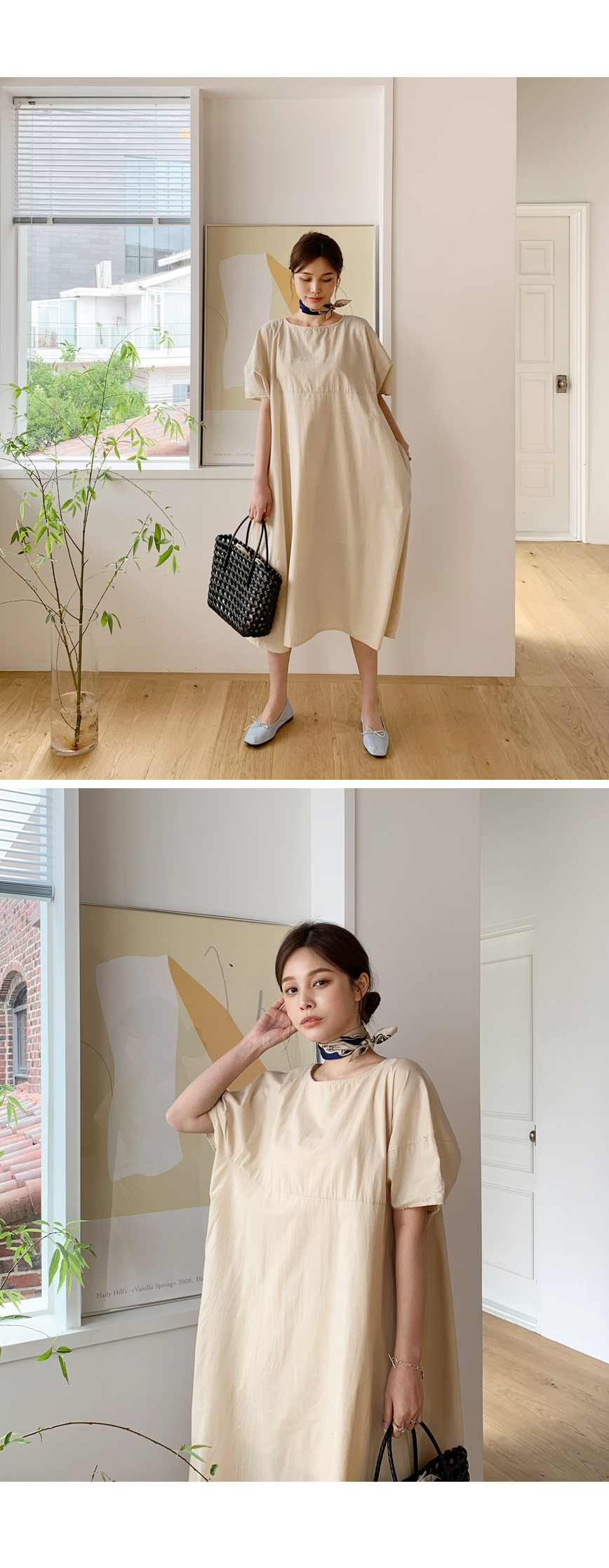 コットンルーズワンピース・全2色 | DHOLIC PLUS | 詳細画像4