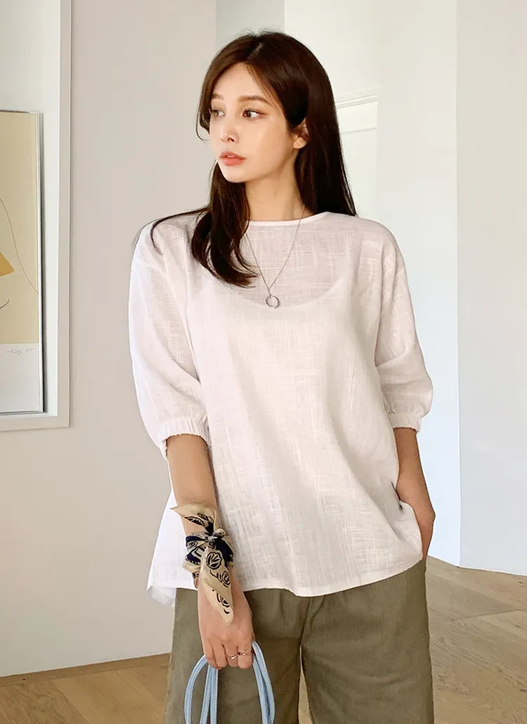 スリーブゴムブラウス・全3色 | DHOLIC PLUS | 詳細画像1