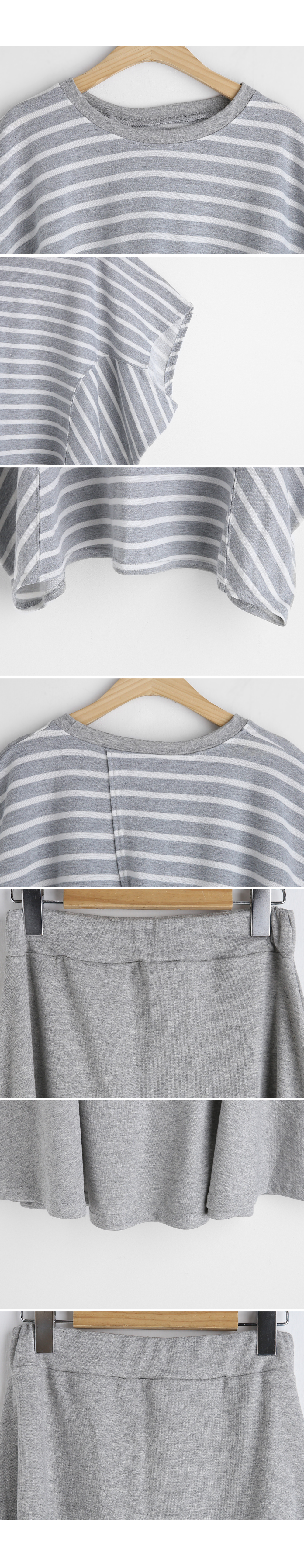ボーダーTシャツ&スカートSET・全2色 | DHOLIC | 詳細画像15