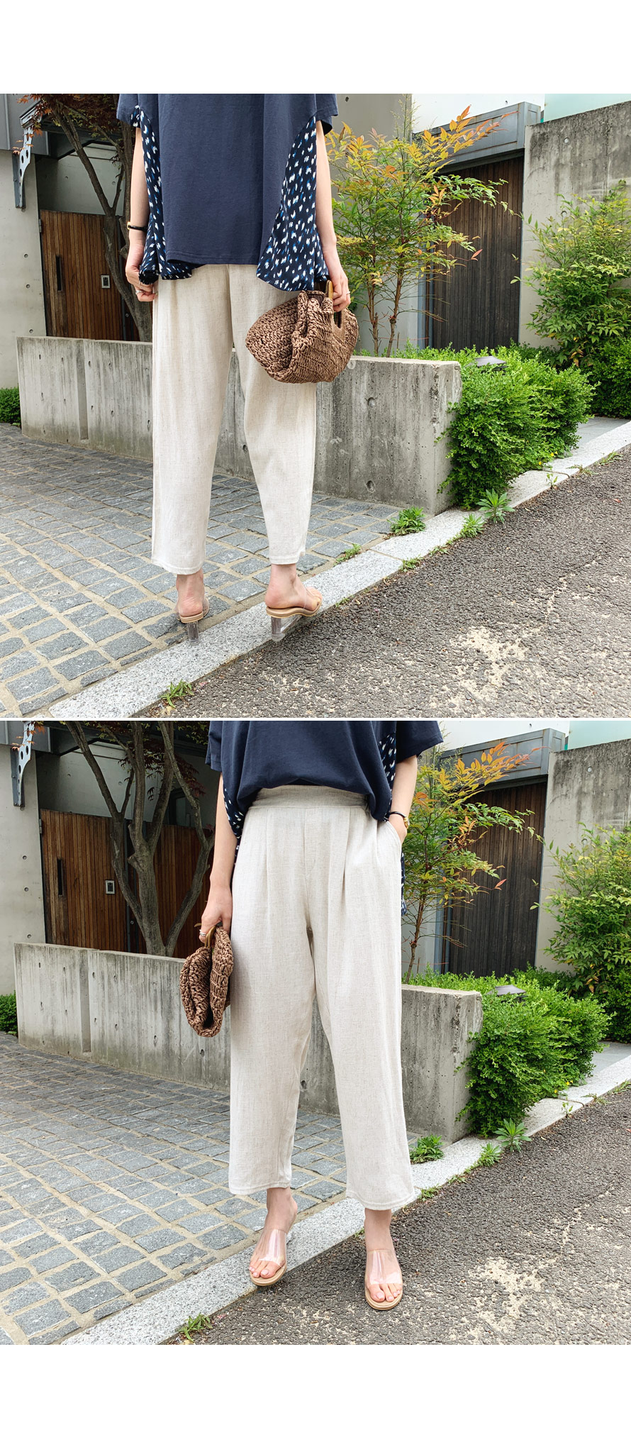 バックゴムリネン混パンツ・全3色 | DHOLIC PLUS | 詳細画像6