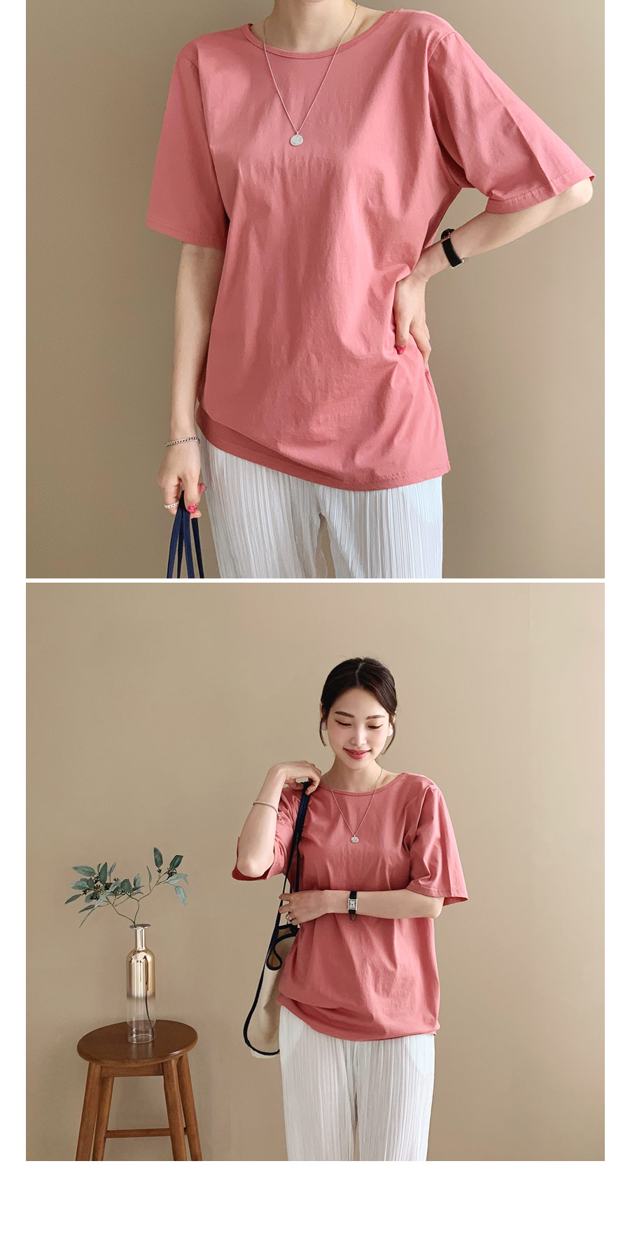 バッククロスストラップTシャツ・全4色 | DHOLIC PLUS | 詳細画像5