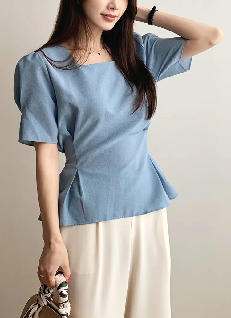 スクエアリボンブラウス・全3色 | DHOLIC PLUS | 詳細画像1