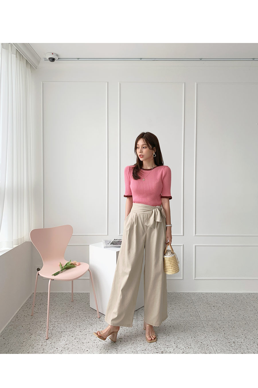 リブ配色ニット・全3色 | DHOLIC PLUS | 詳細画像2