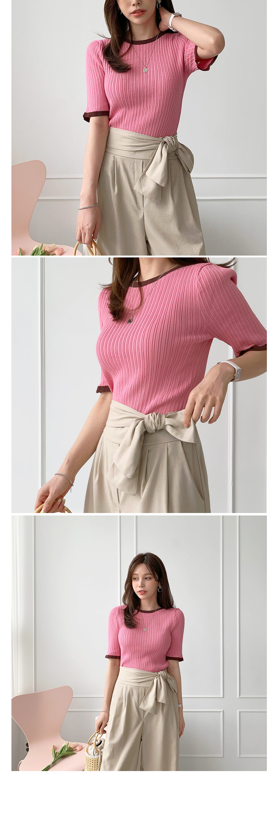 リブ配色ニット・全3色 | DHOLIC PLUS | 詳細画像8