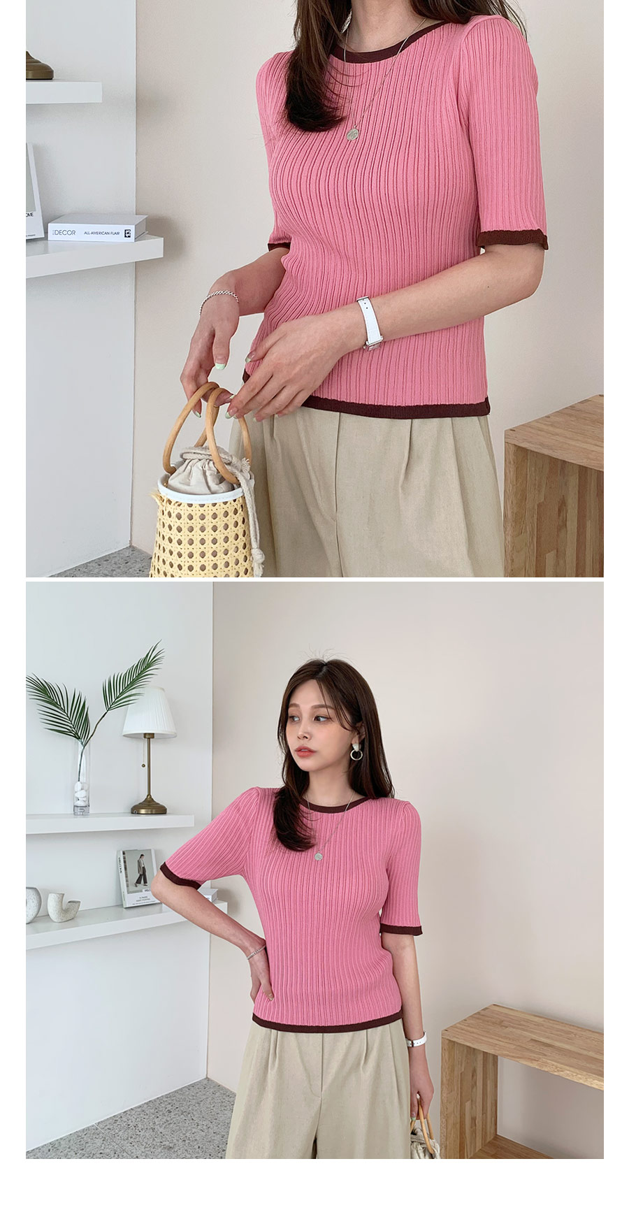 リブ配色ニット・全3色 | DHOLIC PLUS | 詳細画像10