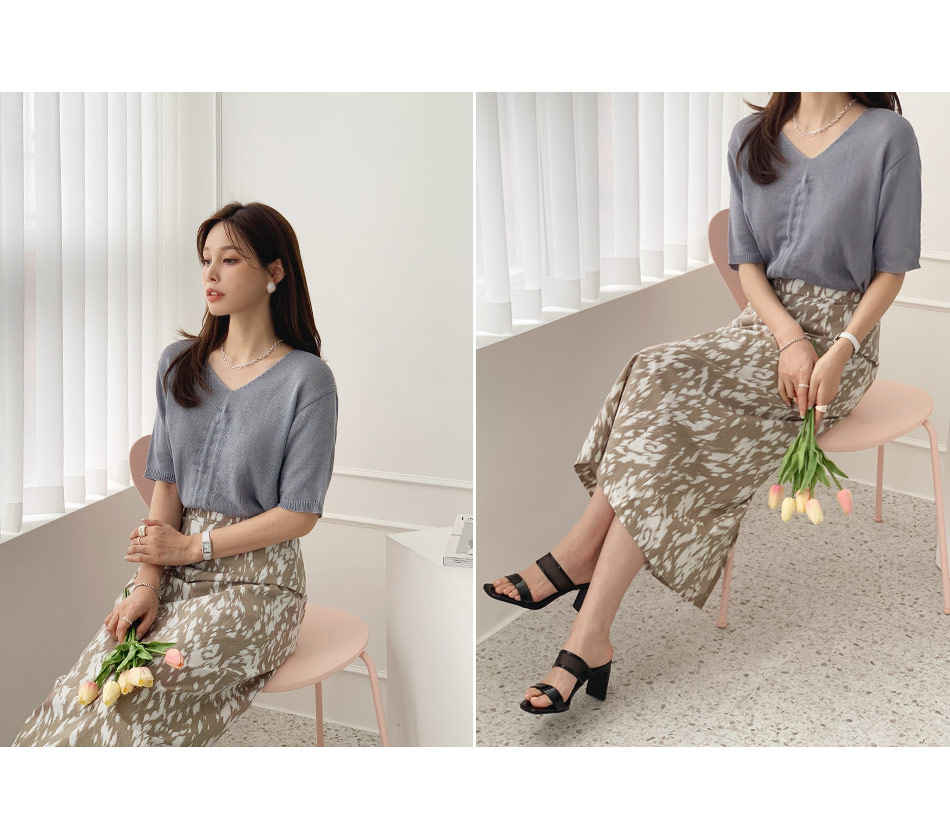 Vネックストリングニット・全4色 | DHOLIC PLUS | 詳細画像4