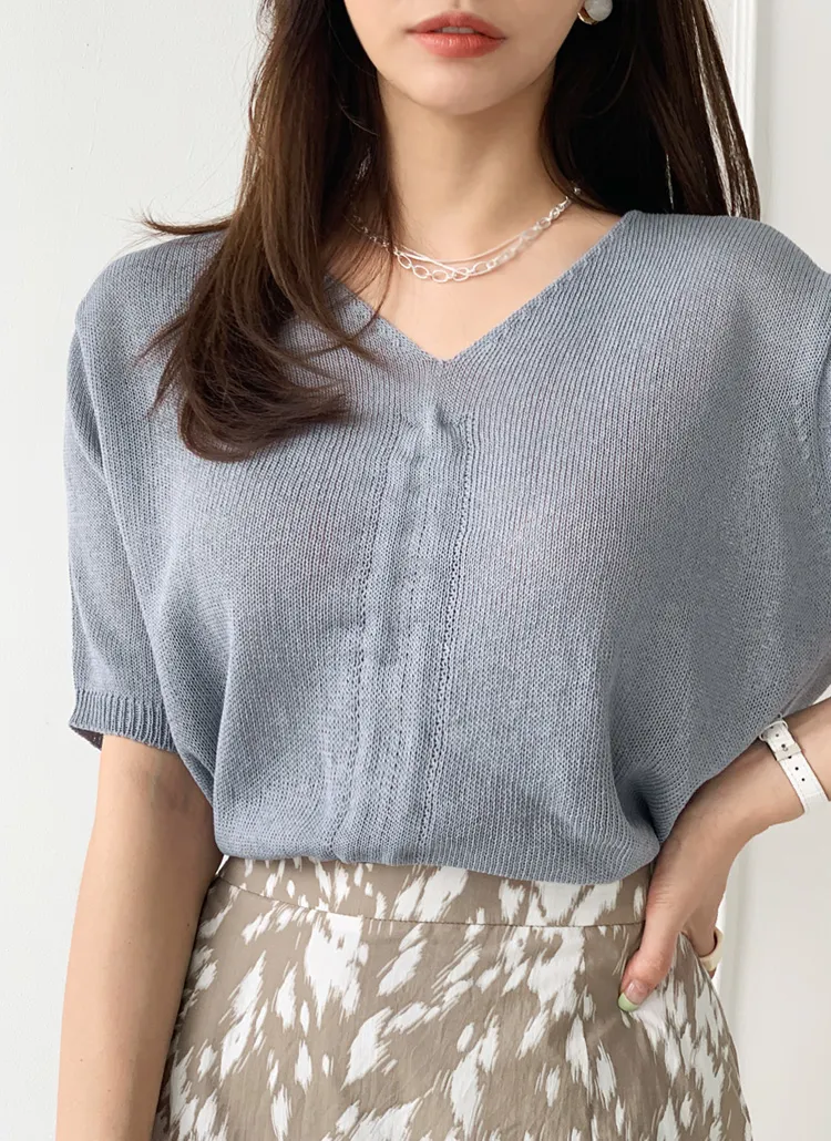 Vネックストリングニット・全4色 | DHOLIC PLUS | 詳細画像1