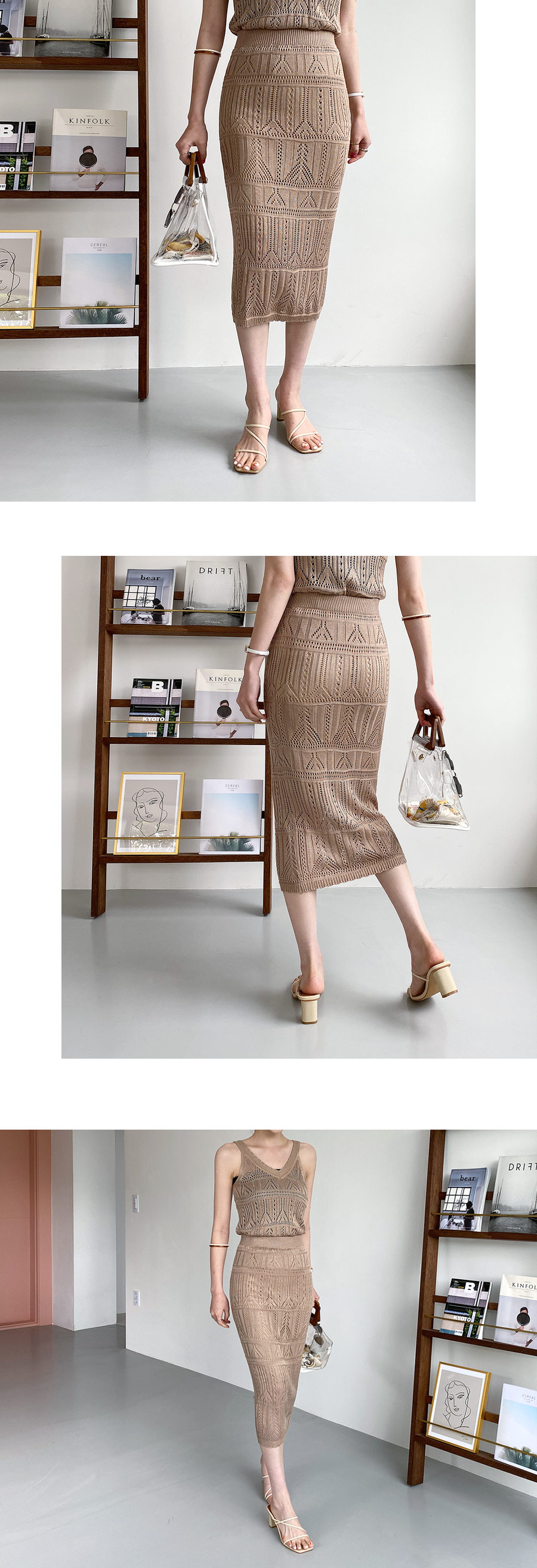 シアースリーブレス&スカートSET・全3色 | DHOLIC PLUS | 詳細画像11