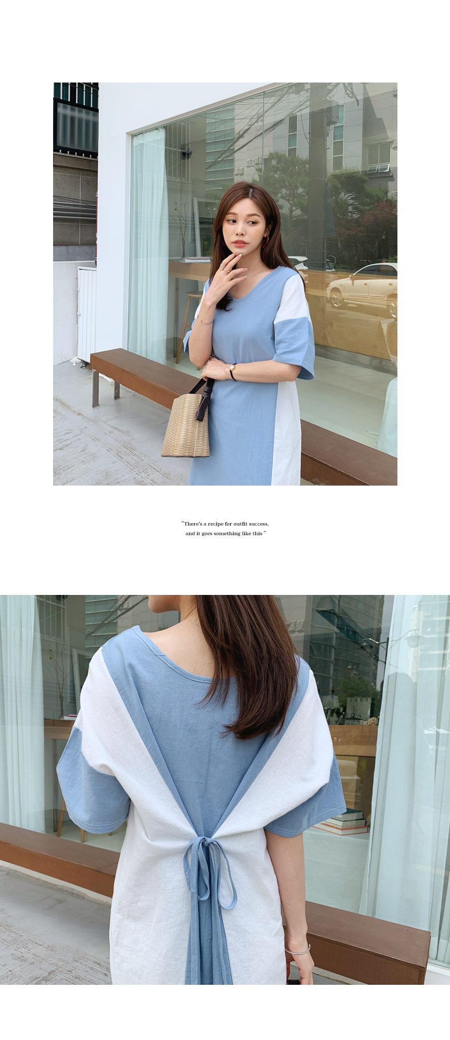 2WAYバイカラーワンピース・全3色 | DHOLIC PLUS | 詳細画像6