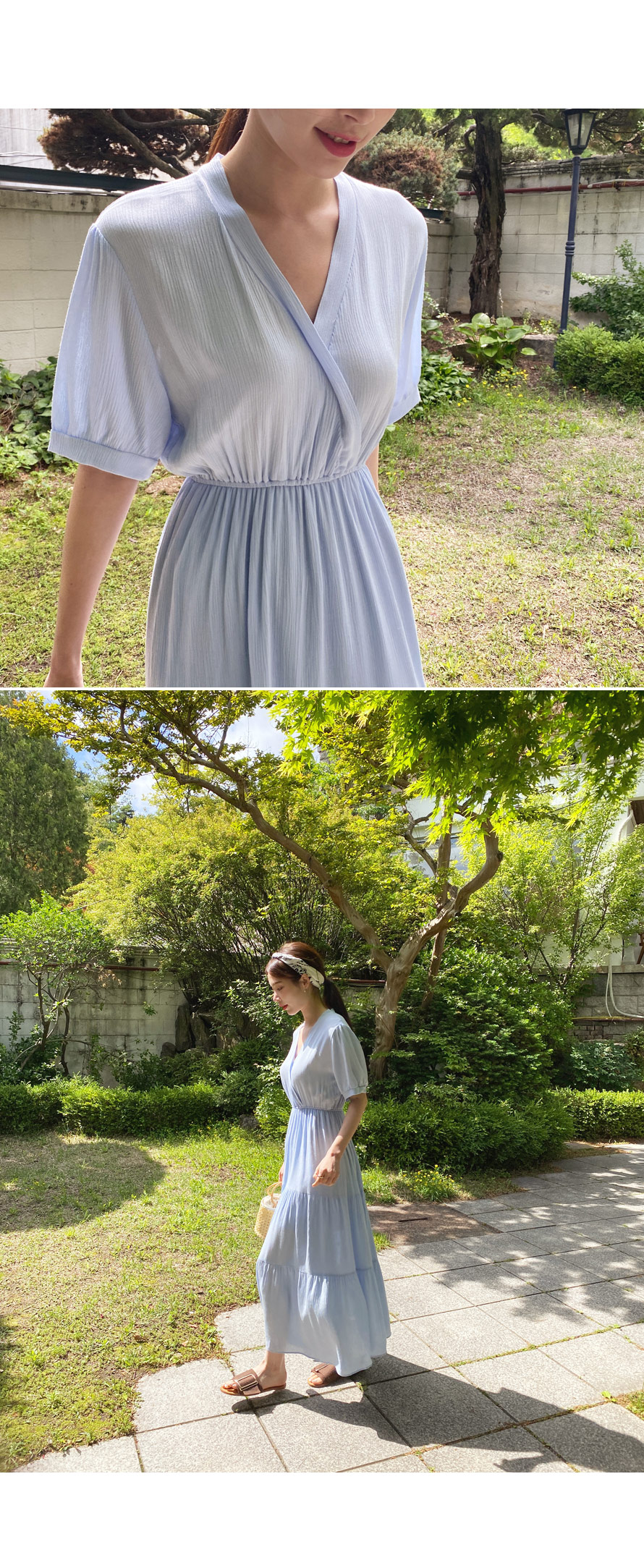 Vネックティアードワンピース・全3色 | DHOLIC PLUS | 詳細画像8