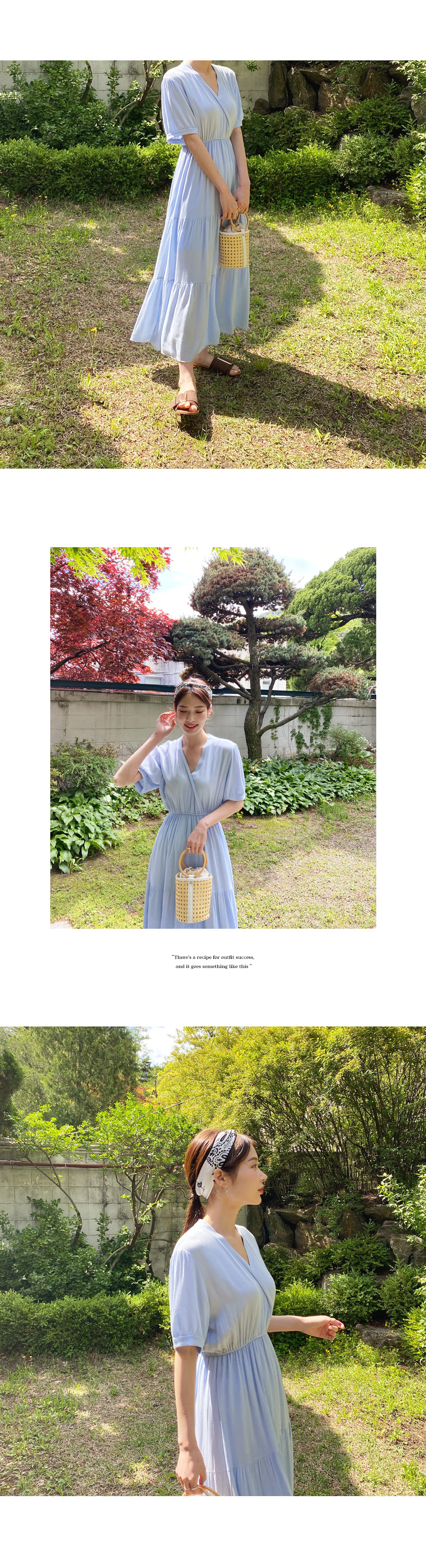 Vネックティアードワンピース・全3色 | DHOLIC PLUS | 詳細画像9