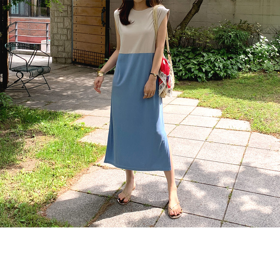 バイカラーワンピース・全2色 | DHOLIC PLUS | 詳細画像6