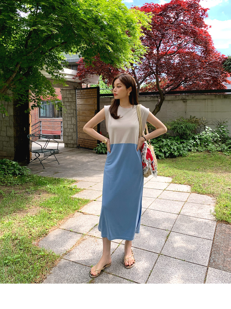 バイカラーワンピース・全2色 | DHOLIC PLUS | 詳細画像8