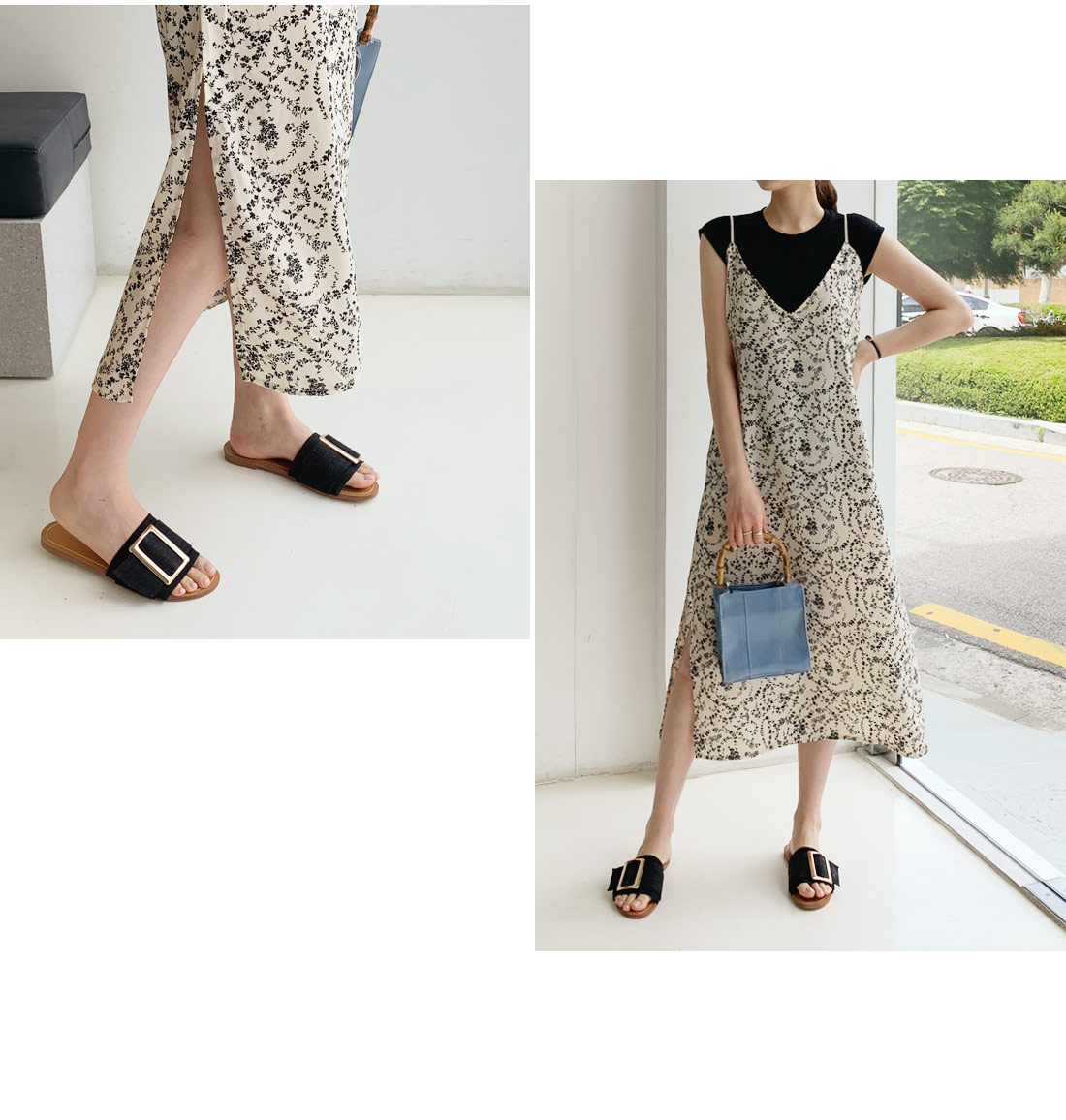 小花柄キャミワンピース・全2色 | DHOLIC PLUS | 詳細画像6