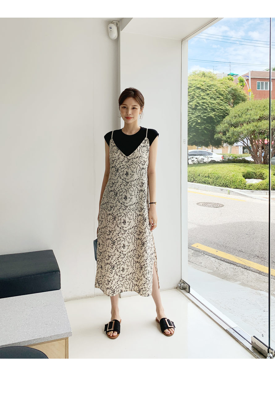 小花柄キャミワンピース・全2色 | DHOLIC PLUS | 詳細画像7