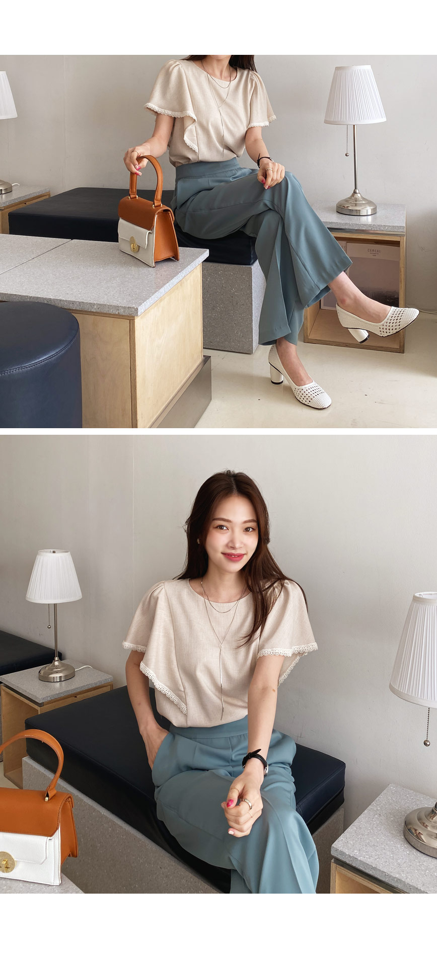 レースウィングスリーブブラウス・全3色 | DHOLIC PLUS | 詳細画像7