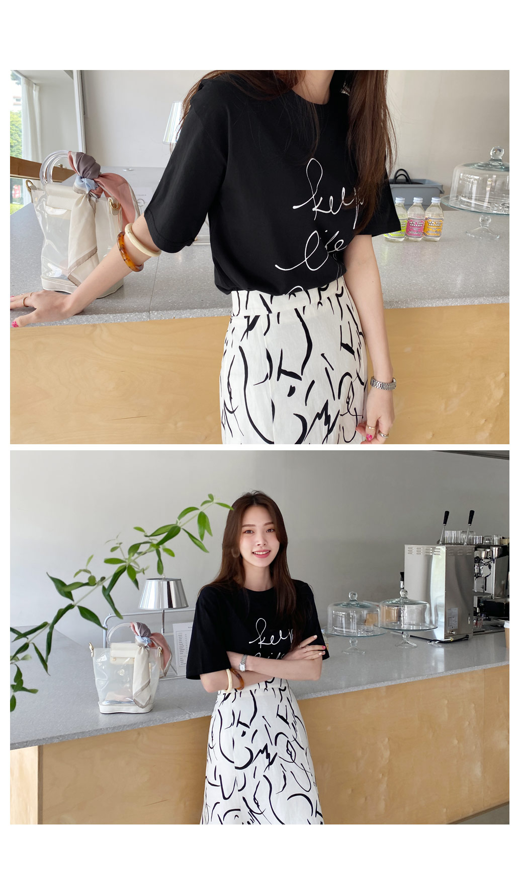 レタリングコットンTシャツ・全3色 | DHOLIC PLUS | 詳細画像7