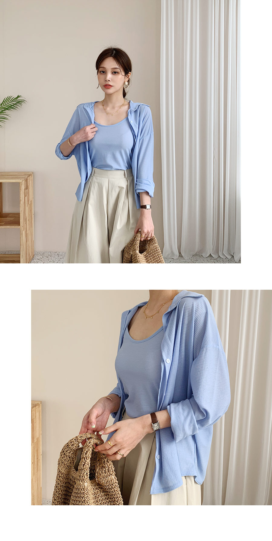 キャミ&シャツSET・全3色 | DHOLIC PLUS | 詳細画像4