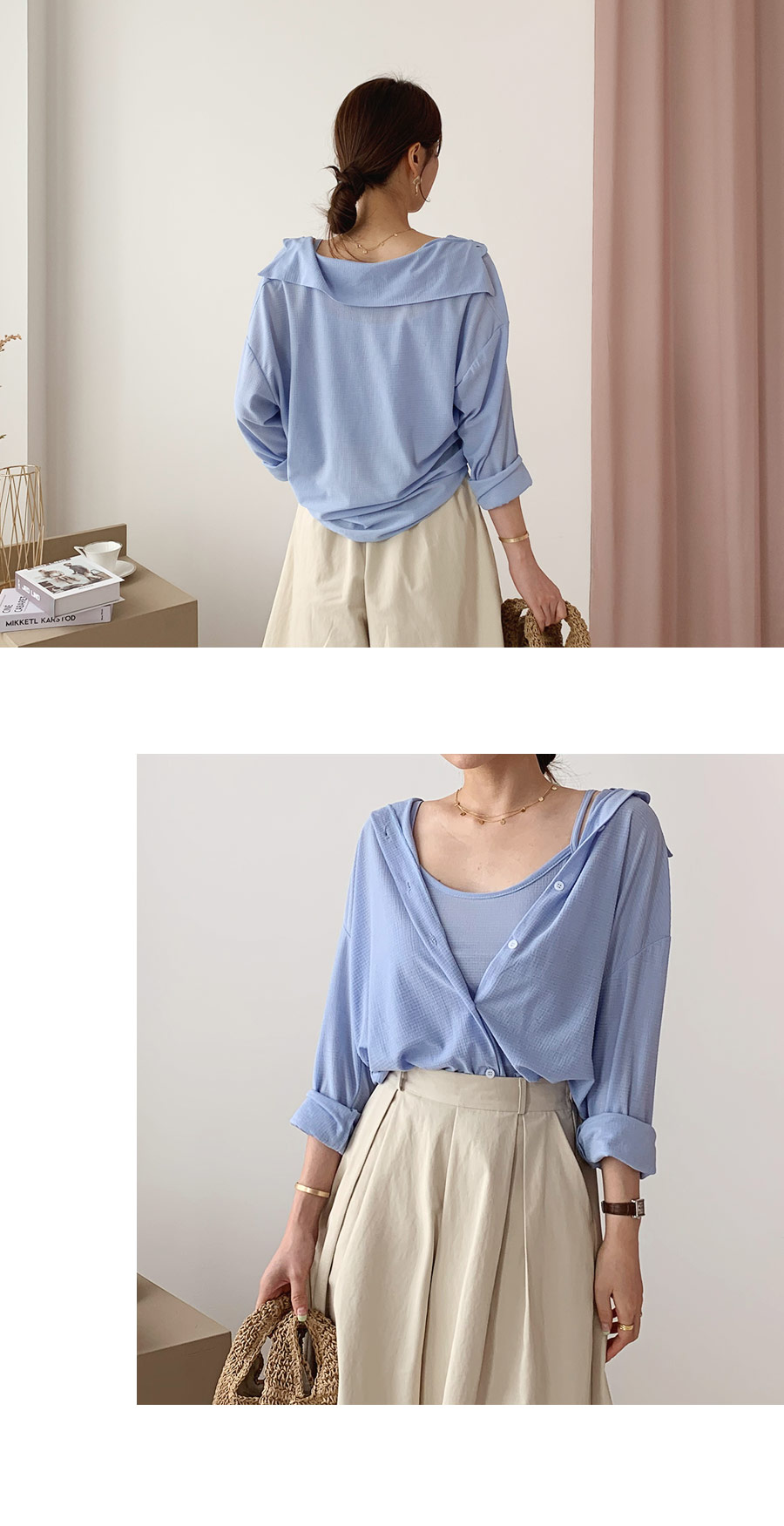 キャミ&シャツSET・全3色 | DHOLIC PLUS | 詳細画像13