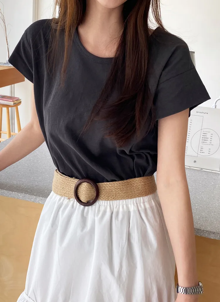 キャップスリーブTシャツ・全3色 | DHOLIC PLUS | 詳細画像1