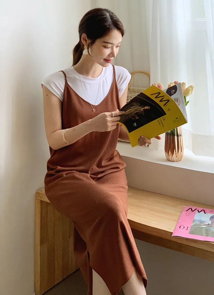 ニットスリーブレスワンピース・全3色 | DHOLIC PLUS | 詳細画像1