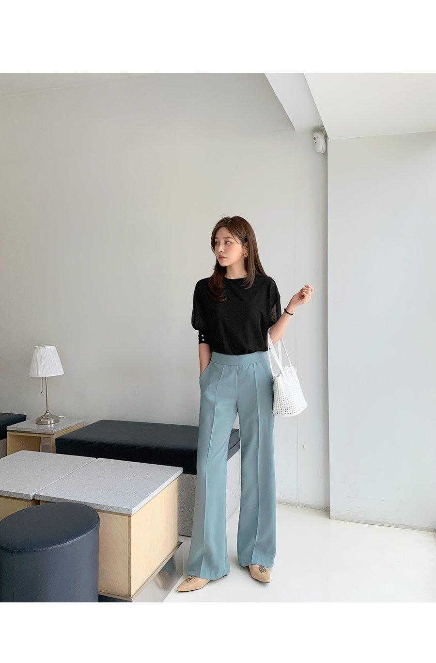 パールシアースリーブTシャツ・全2色 | DHOLIC PLUS | 詳細画像2