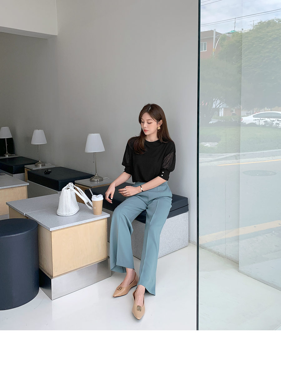 パールシアースリーブTシャツ・全2色 | DHOLIC PLUS | 詳細画像6