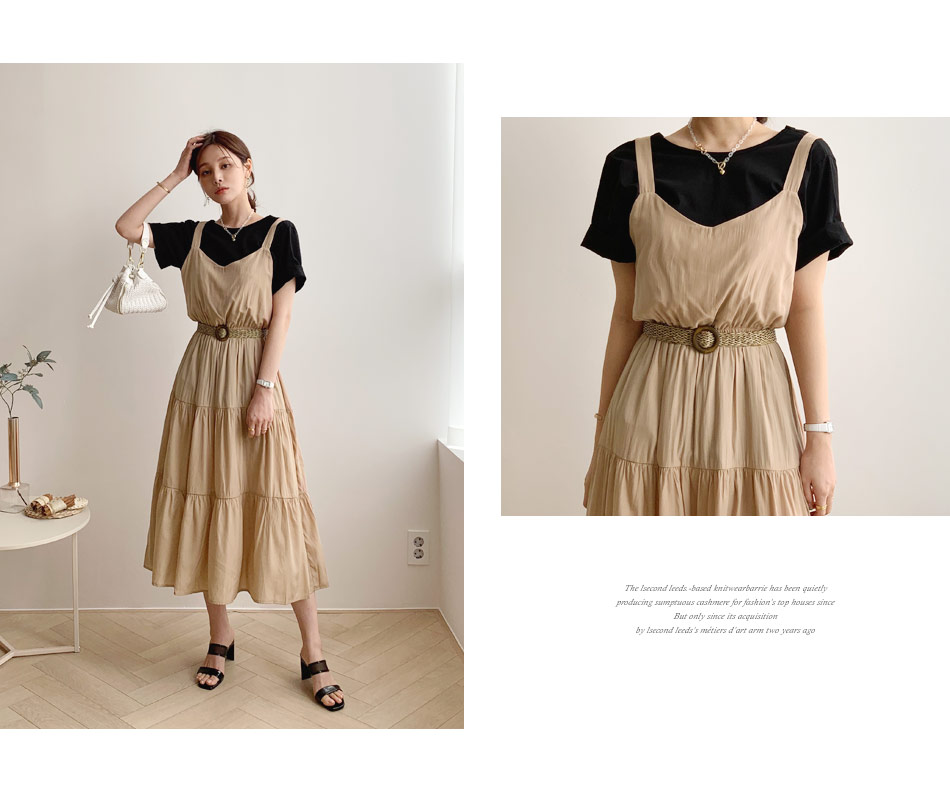 ベルト付ティアードワンピース・全2色 | DHOLIC PLUS | 詳細画像6