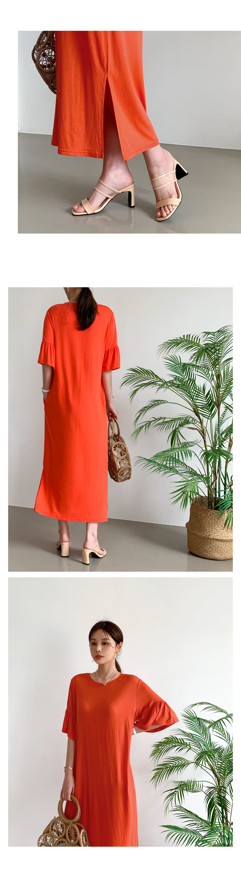 フレアスリーブワンピース・全4色 | DHOLIC PLUS | 詳細画像6