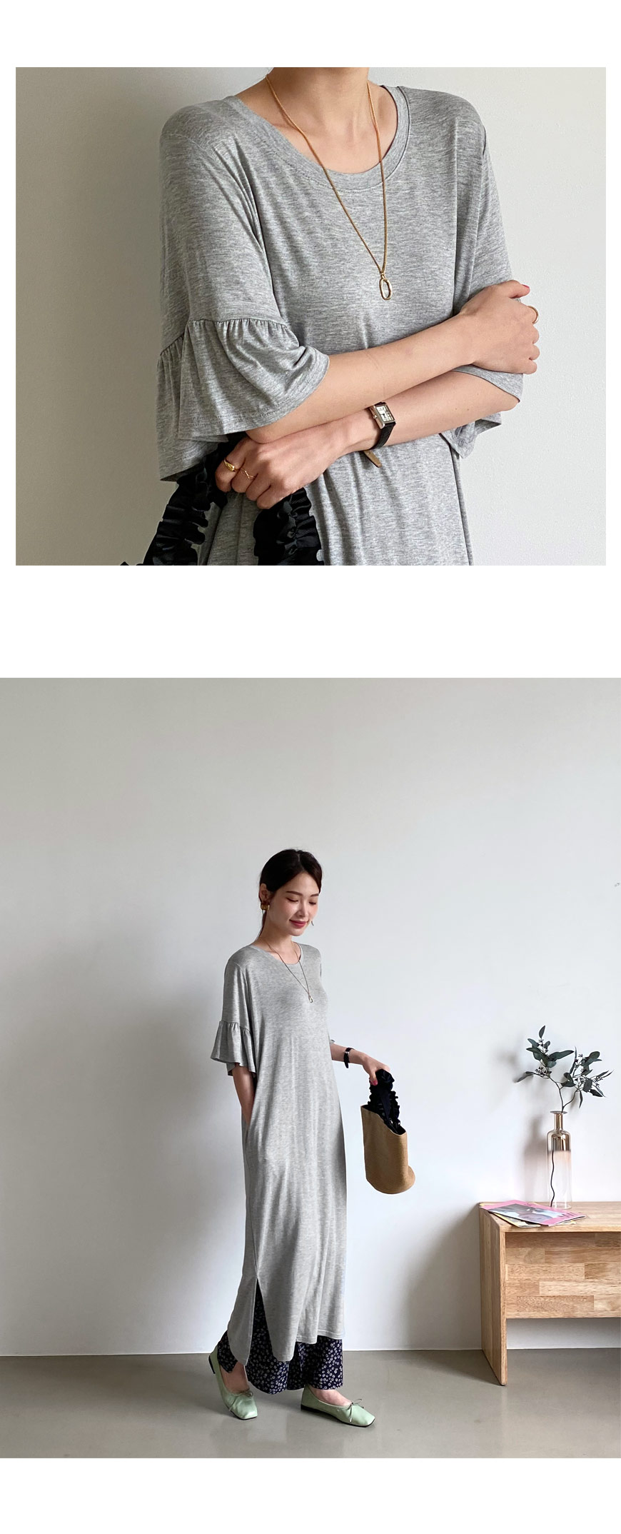 フレアスリーブワンピース・全4色 | DHOLIC PLUS | 詳細画像9
