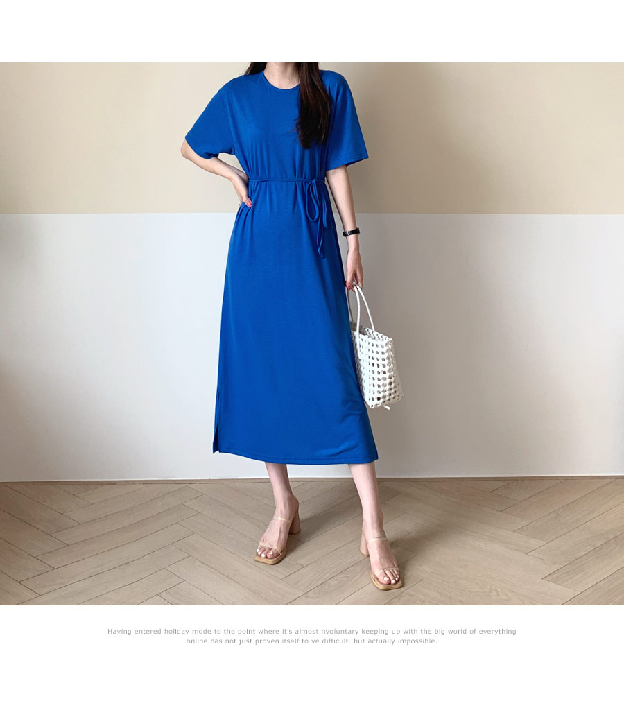 ストラップ付スリットワンピース・全3色 | DHOLIC PLUS | 詳細画像3