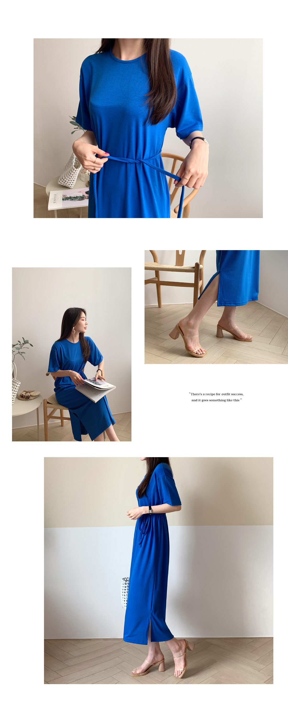 ストラップ付スリットワンピース・全3色 | DHOLIC PLUS | 詳細画像4